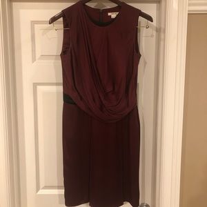 Helmet Lang | silk burgundy dress